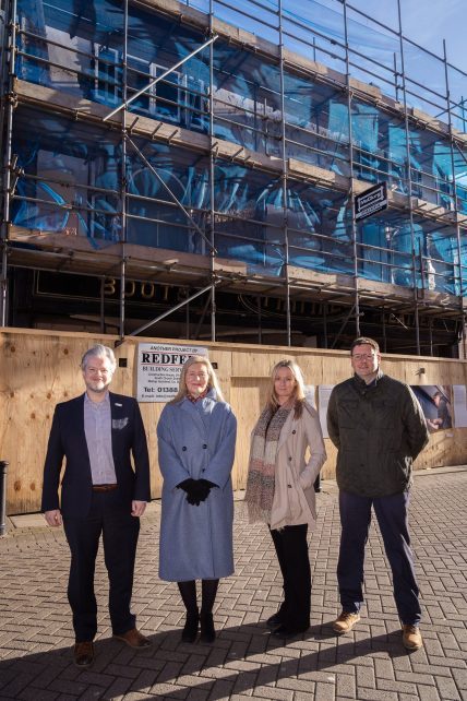 Jules Brown from Historic England, Natalie Davison-Terranova Principle from Bishop Auckland College, Kathryn Watson from Durham County Council, Bryan Harris from Durham County Council