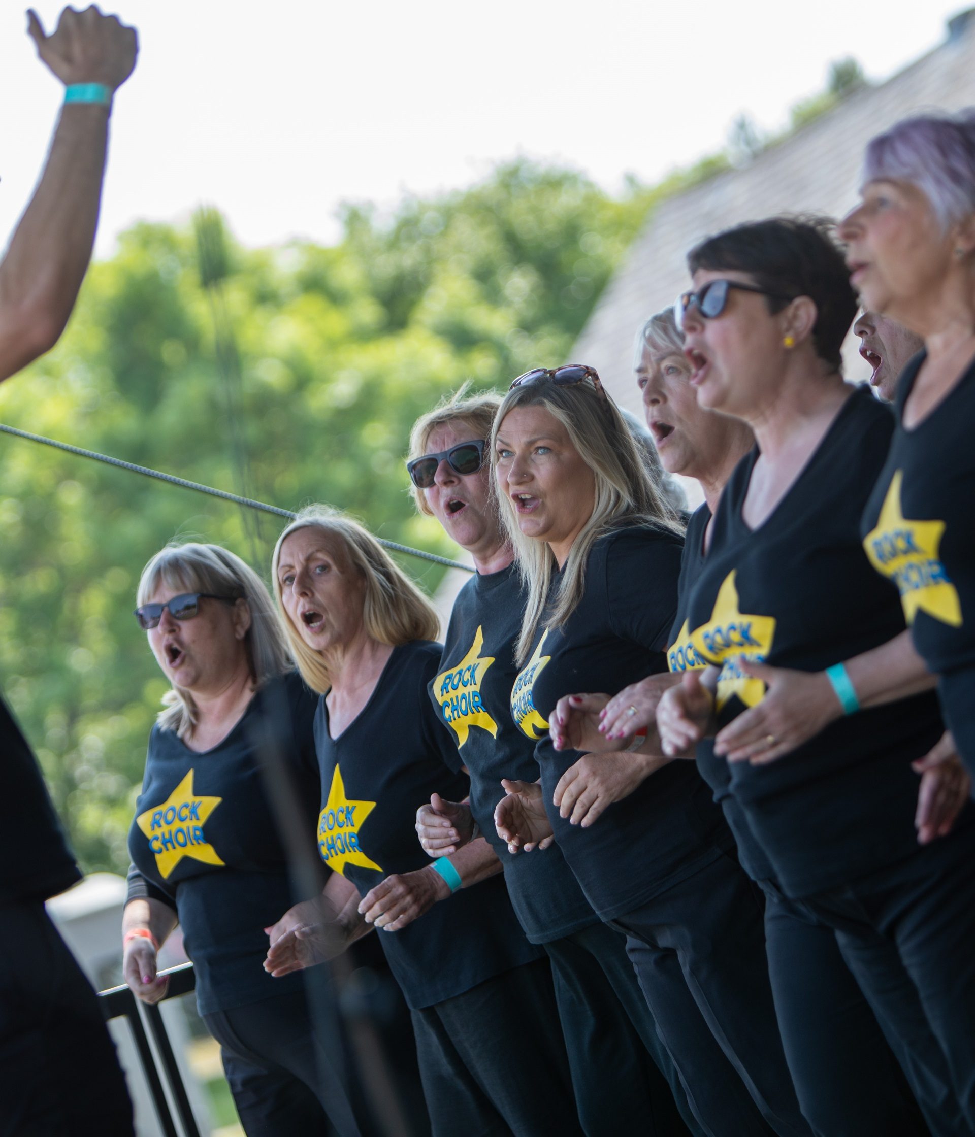 Rock Choir performing on stage