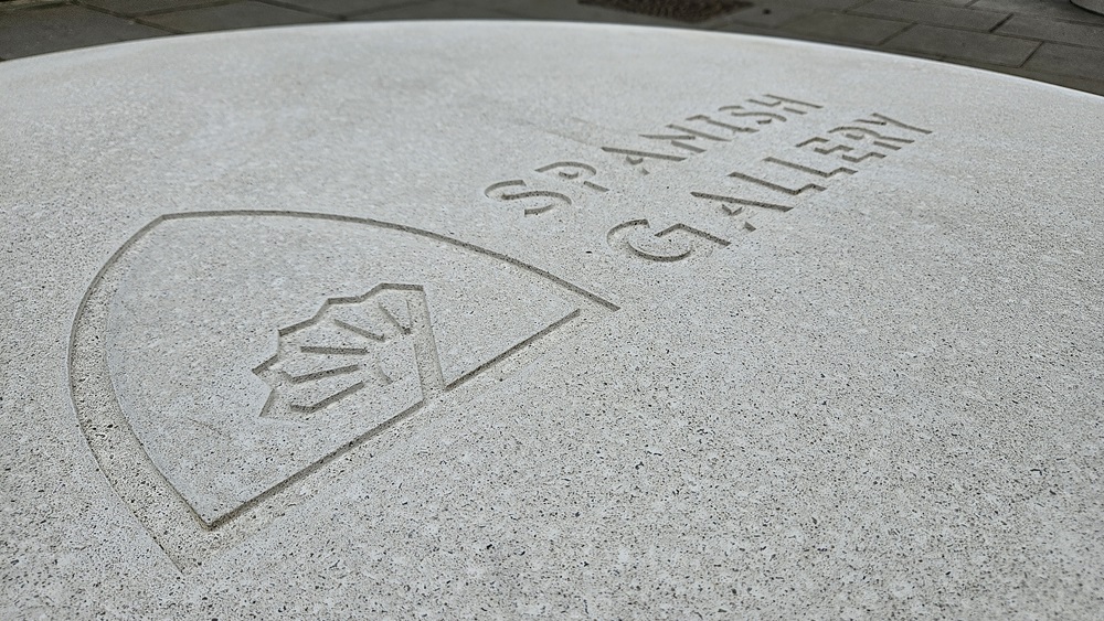 Spanish Gallery etched into the new seating