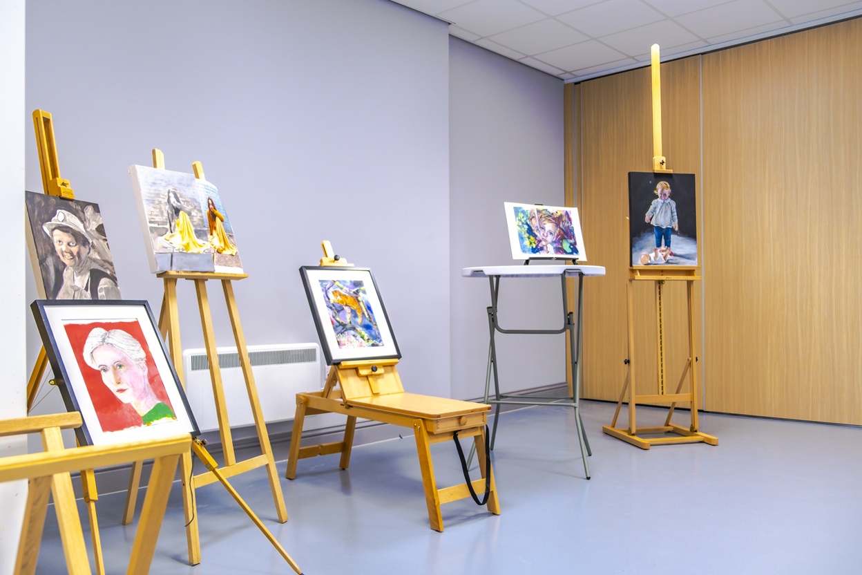 Community Art on display at the New artists hub Bishop Auckland. Photo supplied by Clayton Lucas